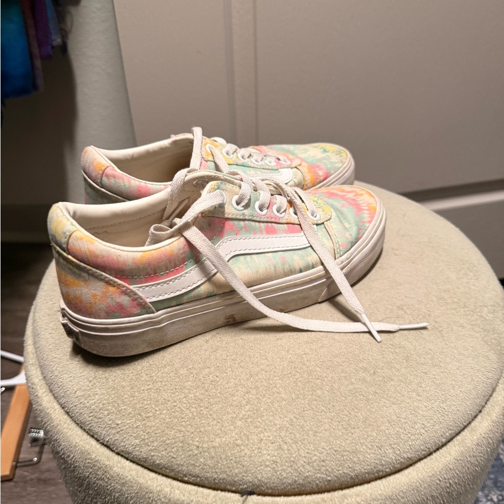 Vans Multicolor Tie-Dye Athletic Shoes